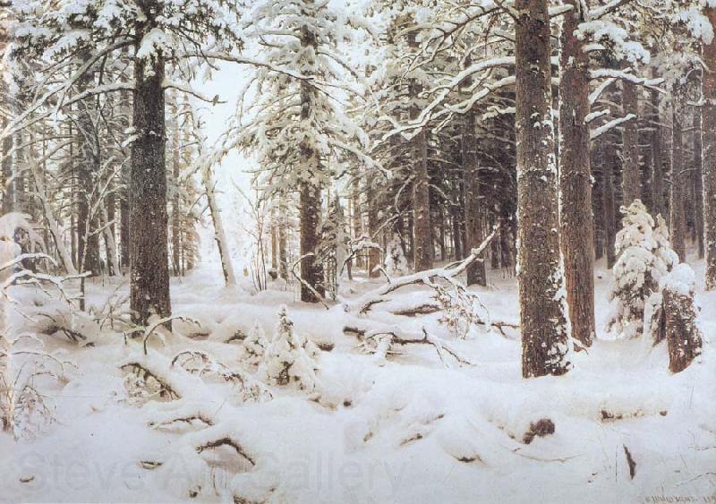 Ivan Shishkin Winter Norge oil painting art